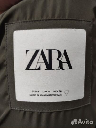 Мужская зимняя куртка пуховик бомбер Zara