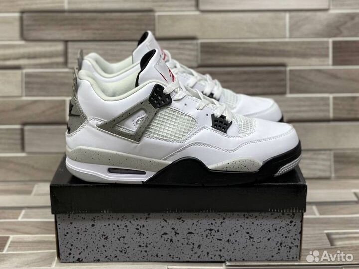 Кроссовки Air Jordan 4 Cement (36-45)