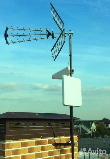 Установка антенн Триколор НТВ-плюс МТС цифровое тв