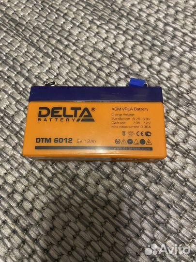 Аккумулятор Delta Battery DTM 6012