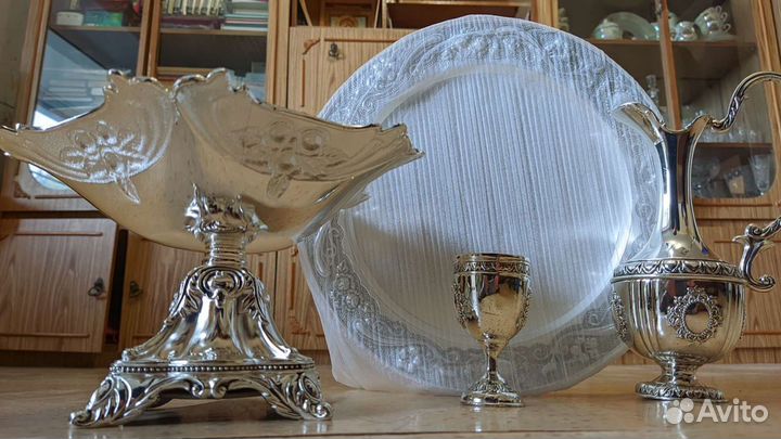 Посуда стальная с никель-серебряным покрытием