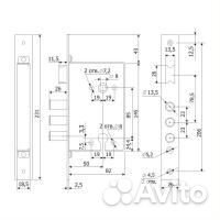 Замок врезной 