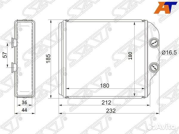 Радиатор отопителя салона toyota