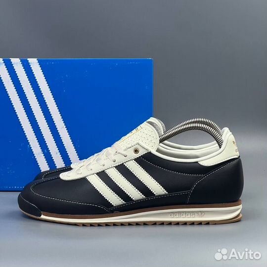Мужские кроссовки Adidas SL 72 Core Black Leather