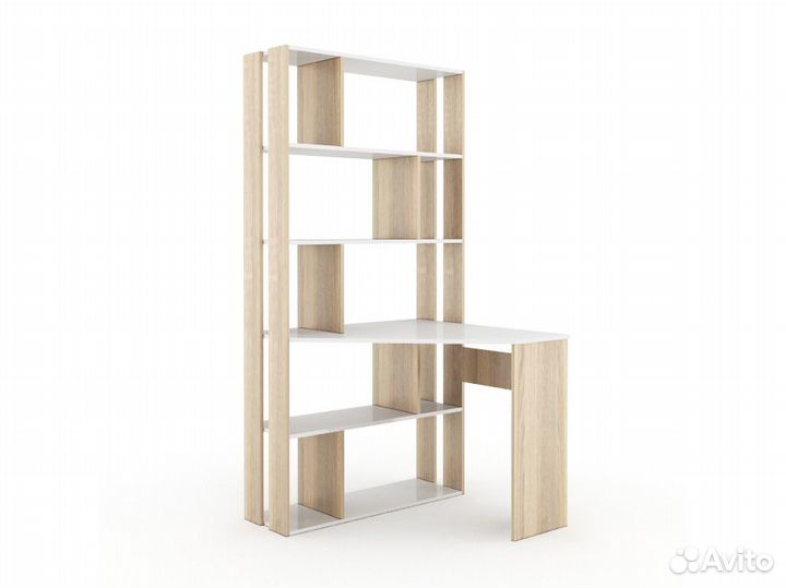 Стол компьютерный угловой белый Хит