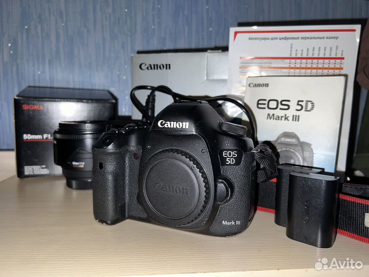 Canon 5D Mark III Body или +Sigma 50mm f/1.4 EX DG