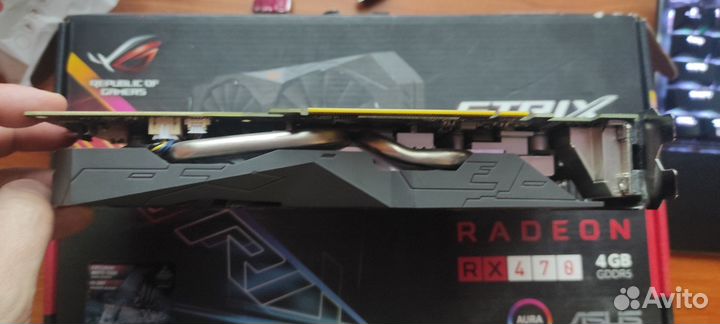 Видеокарта asus AMD Radeon RX 470 strix