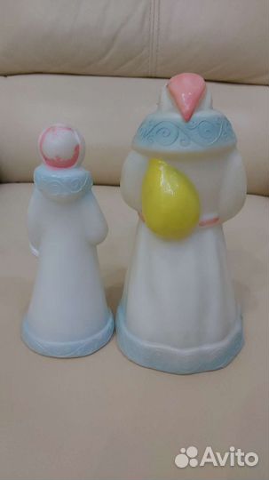 Дед Мороз и Снегурочка со снегирем СССР