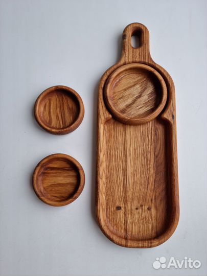 Деревянный набор из трёх предметов