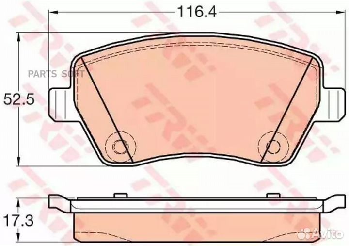 Колодки передние nissan almera G15 12, terrano 14