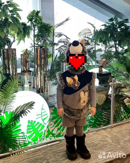 Костюм волка/Новогодний/Маскарадный/Карнавальный