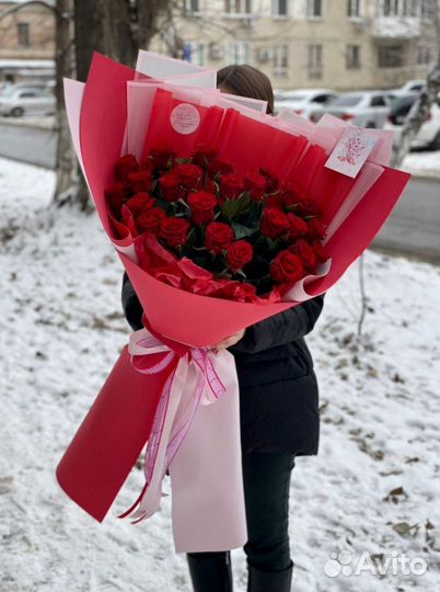 Большие букеты роз с доставкой