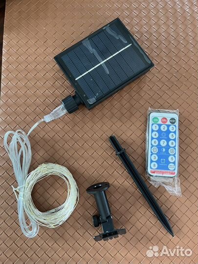 Гирлянда роса на солнечной батарее