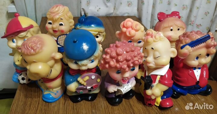 Игрушки резиновые Совпластитал СССР гармонист