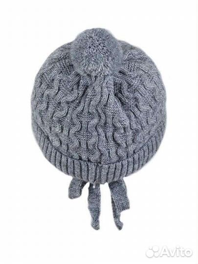 Новая Шапка детская теплая зимняя на завязках