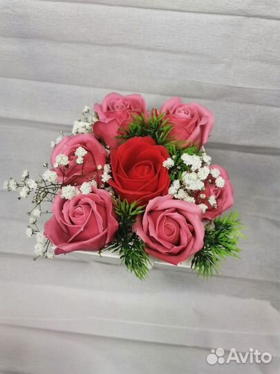 Мыльные розы букеты