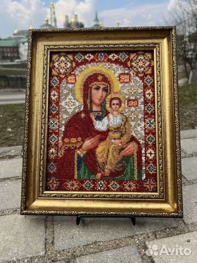 Икона вышитая бисером