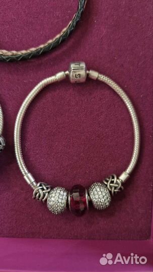 Серебряные браслеты Санлайт, шармы