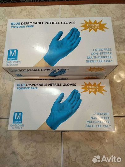 Перчатки нитриловые