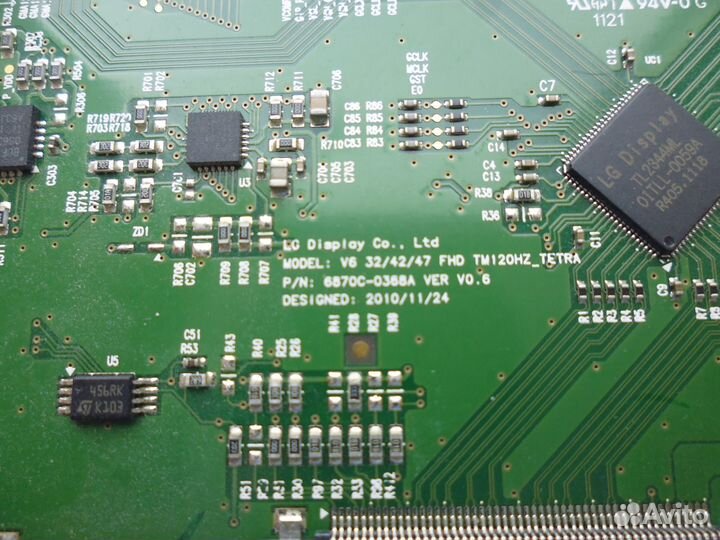 T-con 6870C-0368A от LG 32LV3500 (со шлейфами)