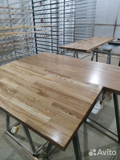 Компьютерный стол из ясеня 40х600х2000 масло osmo