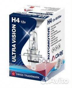 Автолампа H4 CA-RE Halogen Bulb 12V 60/55W P43t