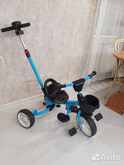 Трехколесный велосипед с родительской ручкой