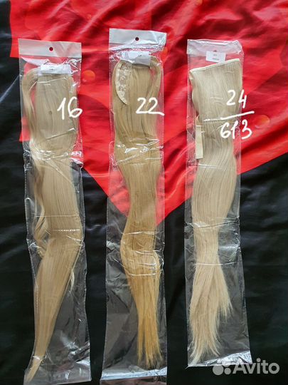 Хвостики шиньоны блонд