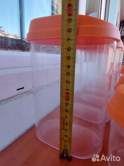 Набор контейнеров под сыпучие, 16 штук, б.у