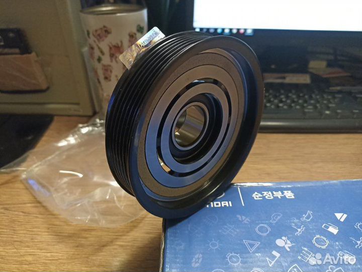 Шкив компрессора кондиционера Hyundai Sonata