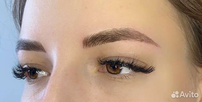 Перманентный макияж. Пудровые брови, губы, веки