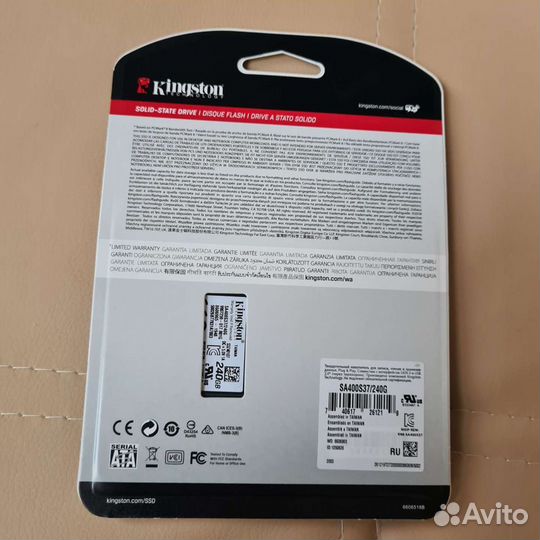 SSD 240 GB 10x faster kingston