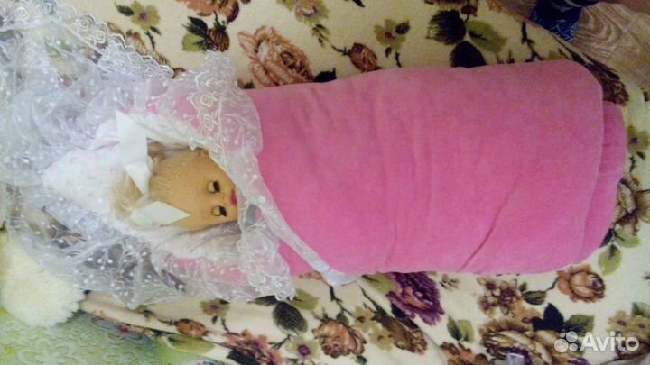 Одеяло с лентой на выписку