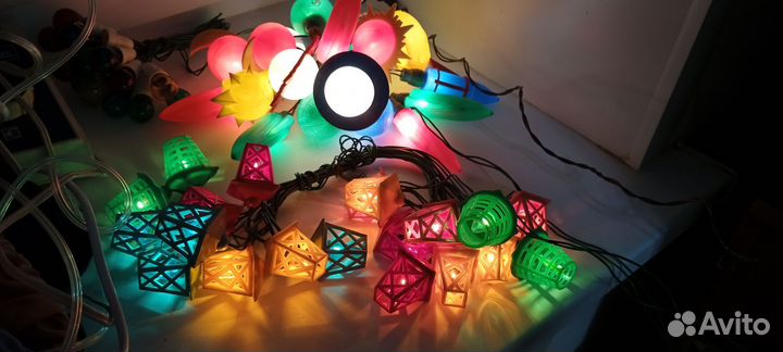 Гирлянды СССР ег 70, космос, лампочки