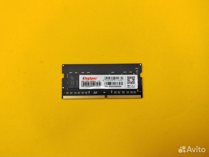 Память KingSpec DDR4 3200 MHz 8 GB sodimm