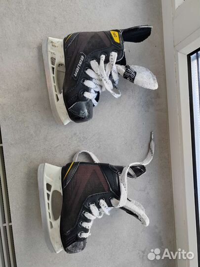 Коньки детские bauer suprime 140, размер 6, 15 см