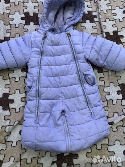 Зимний комбинезон для девочки 74