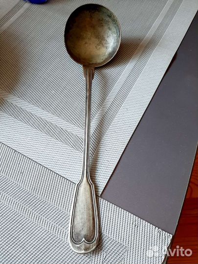 Серебряный старинный половник