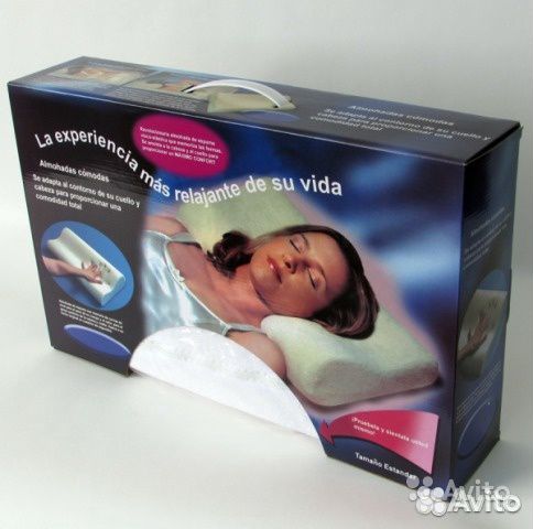 Ортопедическая подушка с памятью Memory Foam Pillo