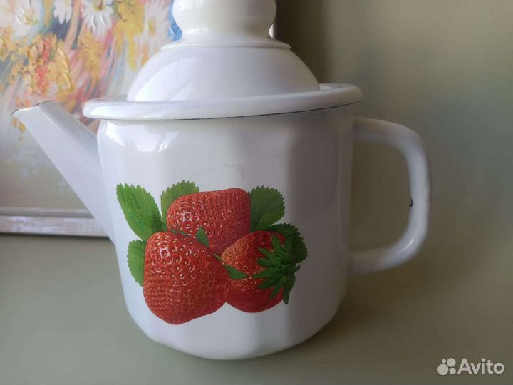 Чайник заварочный эмалированный 0.7л