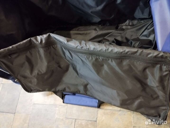 Баул хоккейный 38 синий 3 колеса