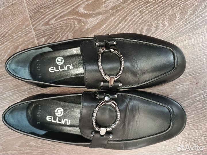 Лоферы женские р.37, нат. кожа