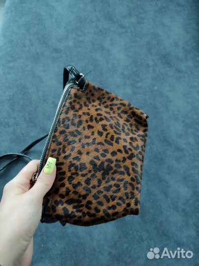 Мини сумка клатч mango (натуральная кожа)