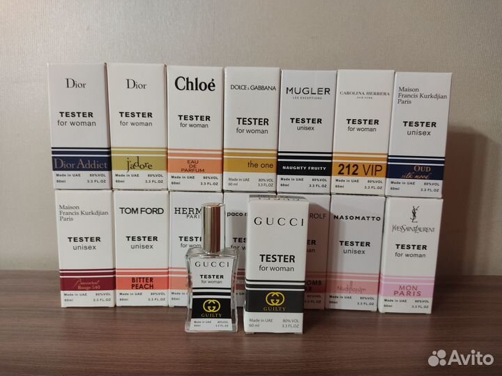 Тестеры духи женские парфюмерия ОАЭ