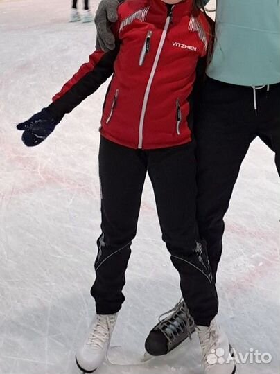 Лыжный костюм с жилеткой 147-152 разминочный