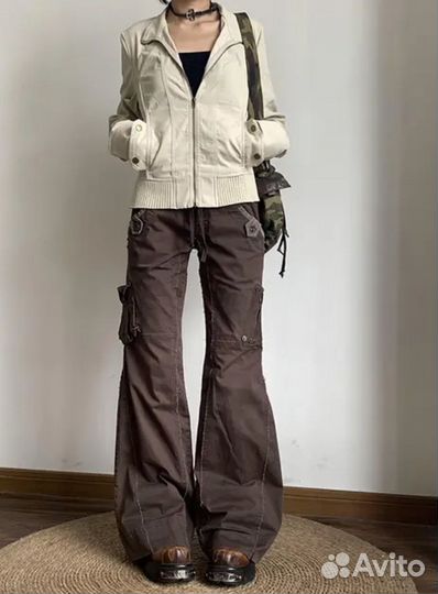 Штаны клеш y2k