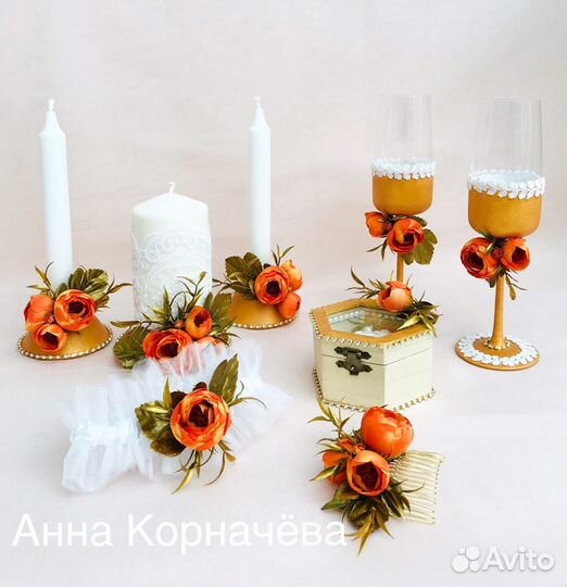 Свадебные украшения на стол