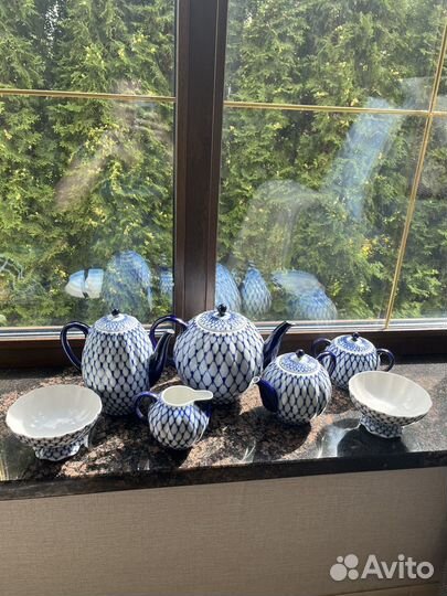 Сервиз кобальтовая сетка ифз