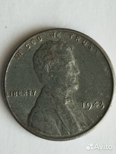 1 цент США 1943г (оригинал)
