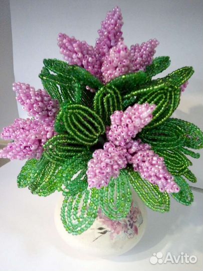 Сирень из бисера